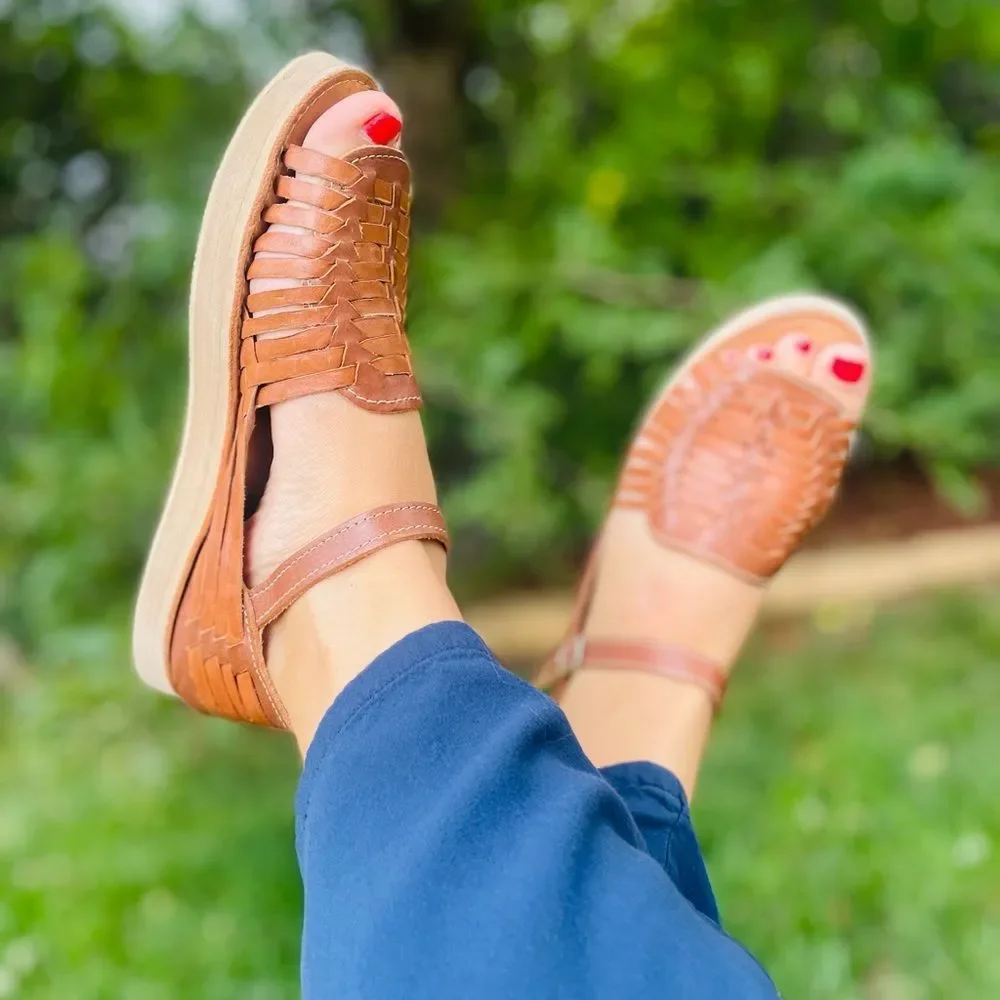 Handmade Open Toe Platforms - Picture 6 of 6